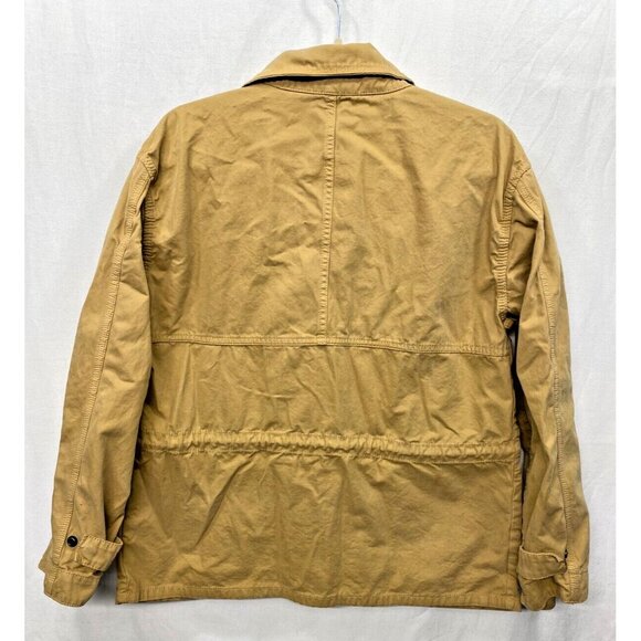 MADEWELL Prospect Sahara Canvas Tan Utility Jacket Women Sz M Full Zip Tie Waist - Picture 2 of 8